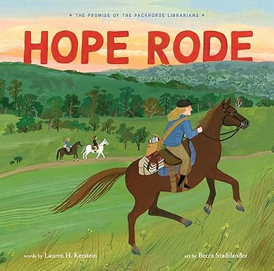 Book Cover of A librarian on horseback